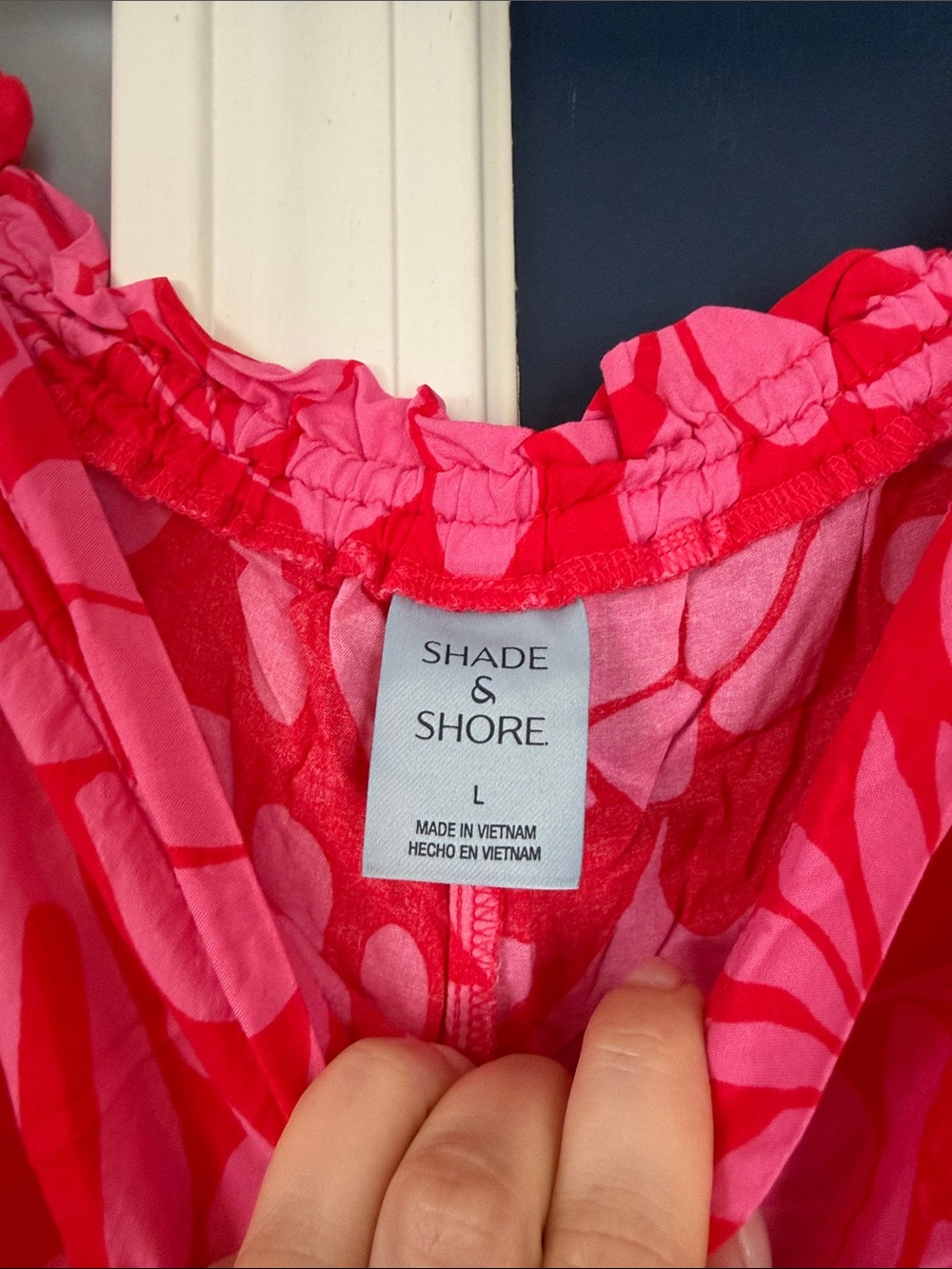 Shade & Shore Pink and Red Floral Wide-Leg Pants - Picture 2 of 2